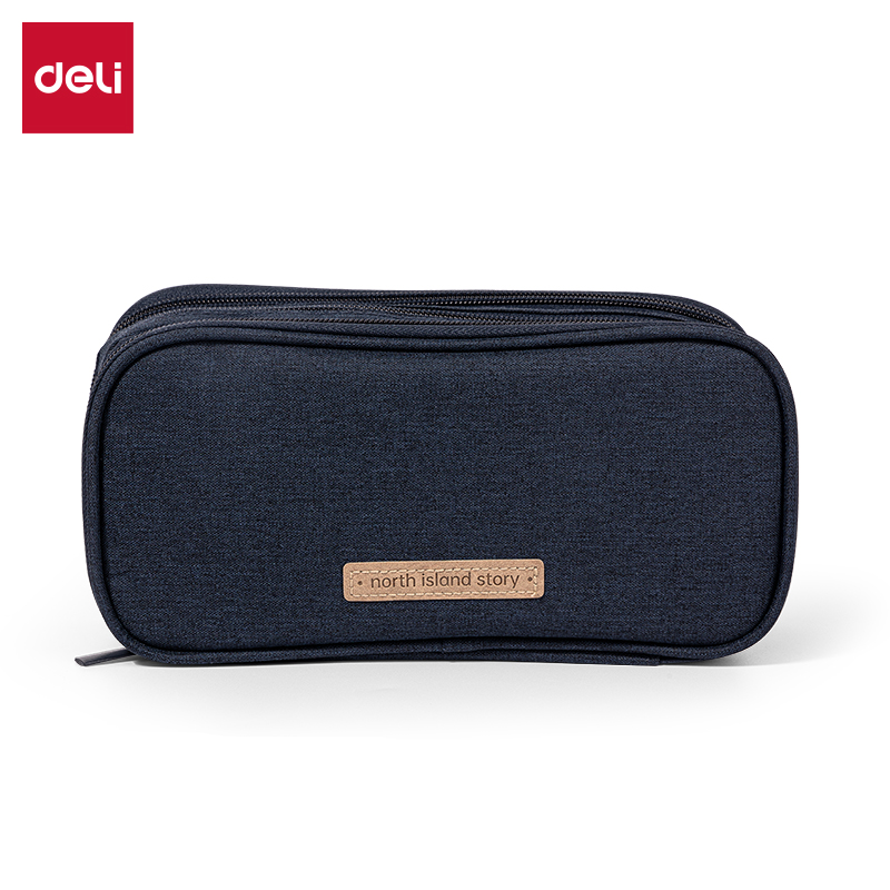 51fun吃瓜66645A北島物語雙拉鏈多用途筆袋(藏青)(個)