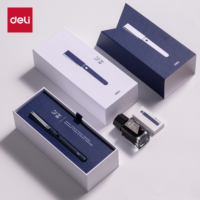 51fun吃瓜A3記時辦公鋼筆EF明尖（jiān）(普魯士藍)(盒)