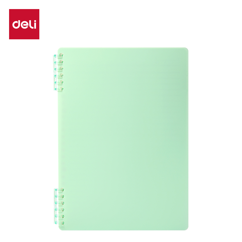 得（dé）力HB5-4可開合活（huó）頁本PP殼(淺綠-可開合)(本)