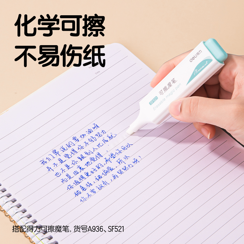 51fun吃瓜SF544星星人學生鋼筆EF尖(2筆+6墨囊/卡)(可擦純藍)