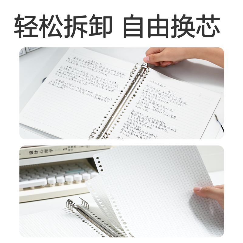 51fun吃瓜HB5-5飛盤扣活頁殼(透明（míng）-飛盤扣)(本（běn）)