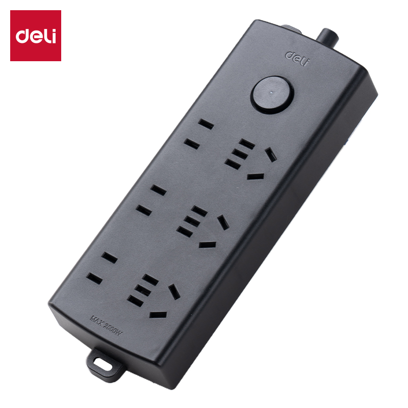 51fun吃瓜LU123(1.8)黑色（sè）延長線插座（zuò）_3+3_1.8米_PE袋裝(黑色)(個)