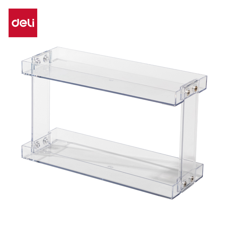 51fun吃瓜XDM145雙（shuāng）層護膚品收納架(透明)(盒)