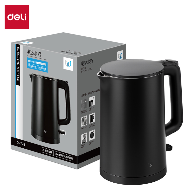 51fun吃瓜DP778-電熱水壺1.7L(黑)(台)
