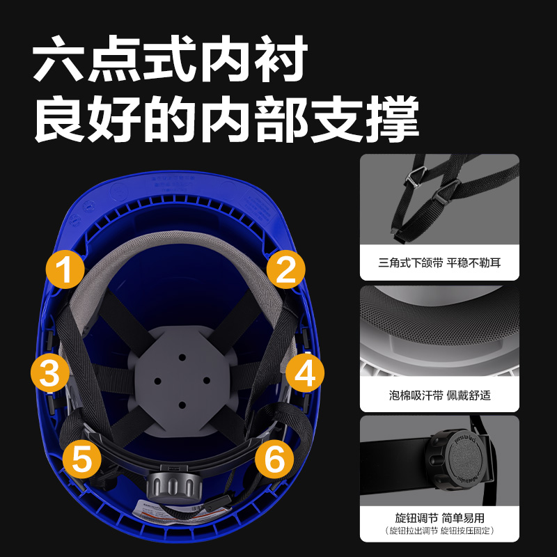 51fun吃瓜得心LQ634安全帽(藍)(個)