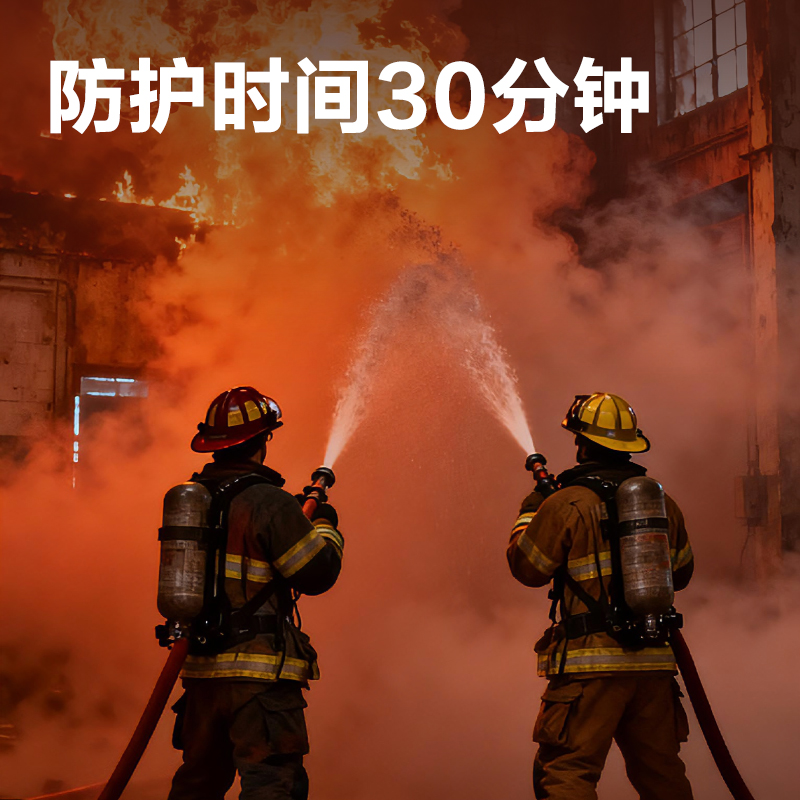 51fun吃瓜得心LQ636過（guò）濾式消防自救呼吸器TZL30(銀)(1具/盒)