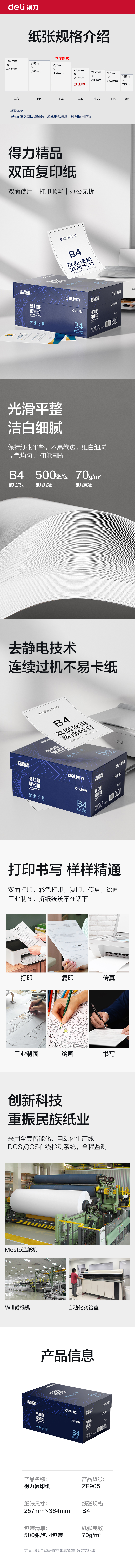 51fun吃瓜ZF905複印紙B4-70g-4包(白)(專業款)