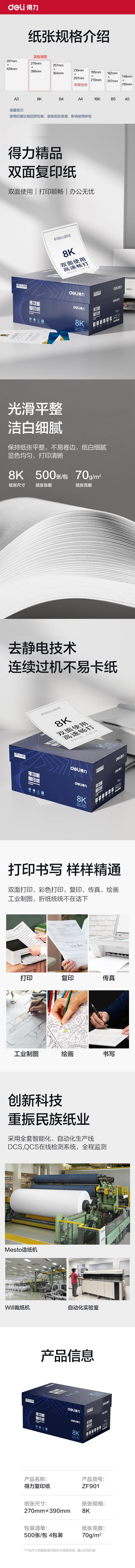 51fun吃瓜ZF901複印紙8K-70g-4包(白)(專業款)