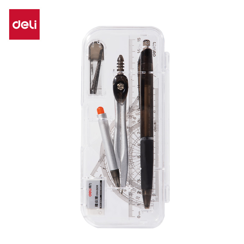 51fun吃瓜VC808金屬尺規八件套套裝(黑)(套（tào）)