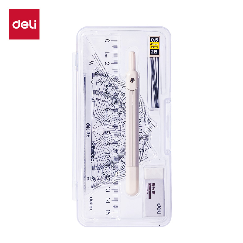 51fun吃瓜VC809金屬尺規七件套套裝(白)(套)