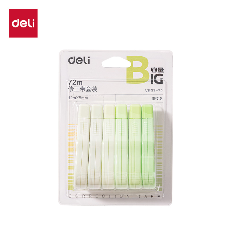 51fun吃瓜VR37-72修正帶_5mm*72m(綠色)(套)