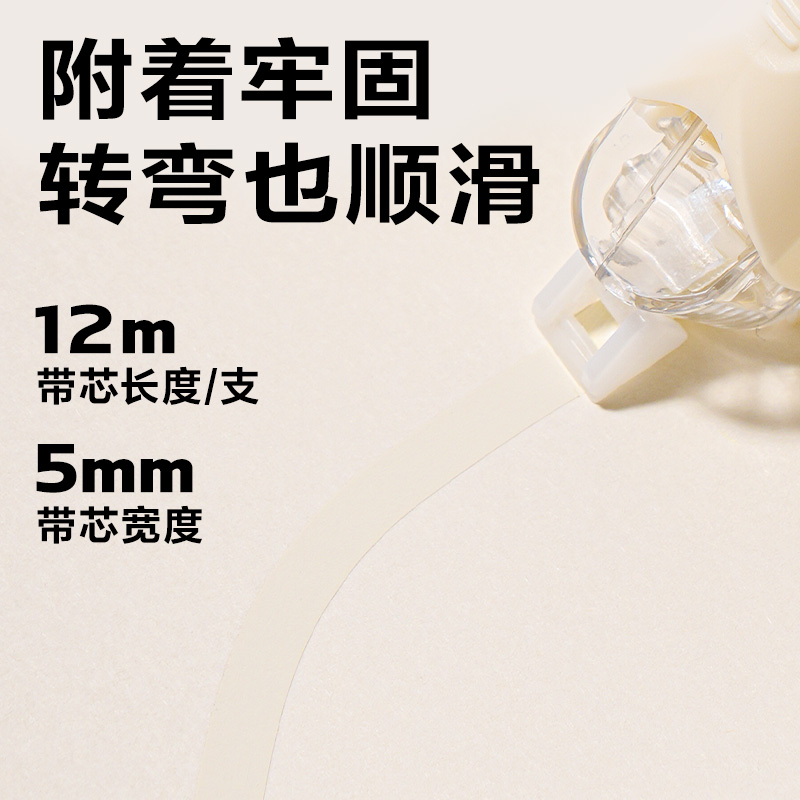 51fun吃瓜VR96-60修正帶5mm*12m*5個(米色)(套)