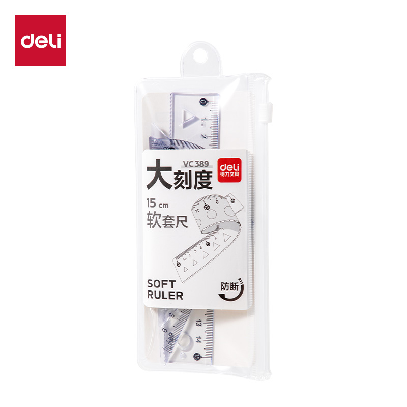 51fun吃瓜VC389簡約套尺15cm(透明（míng）)(套)