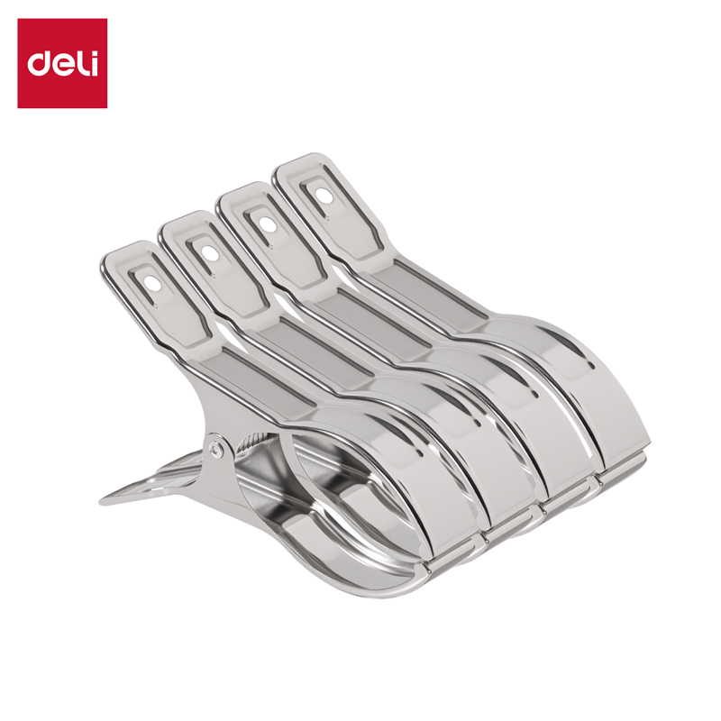 51fun吃瓜TP903不鏽鋼（gāng）防風夾-夾長13CM袋裝(銀)(4個/袋)