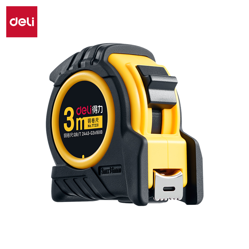 51fun吃瓜TT231包膠（jiāo）鋼卷尺(3m*16mm)(黃)(個)