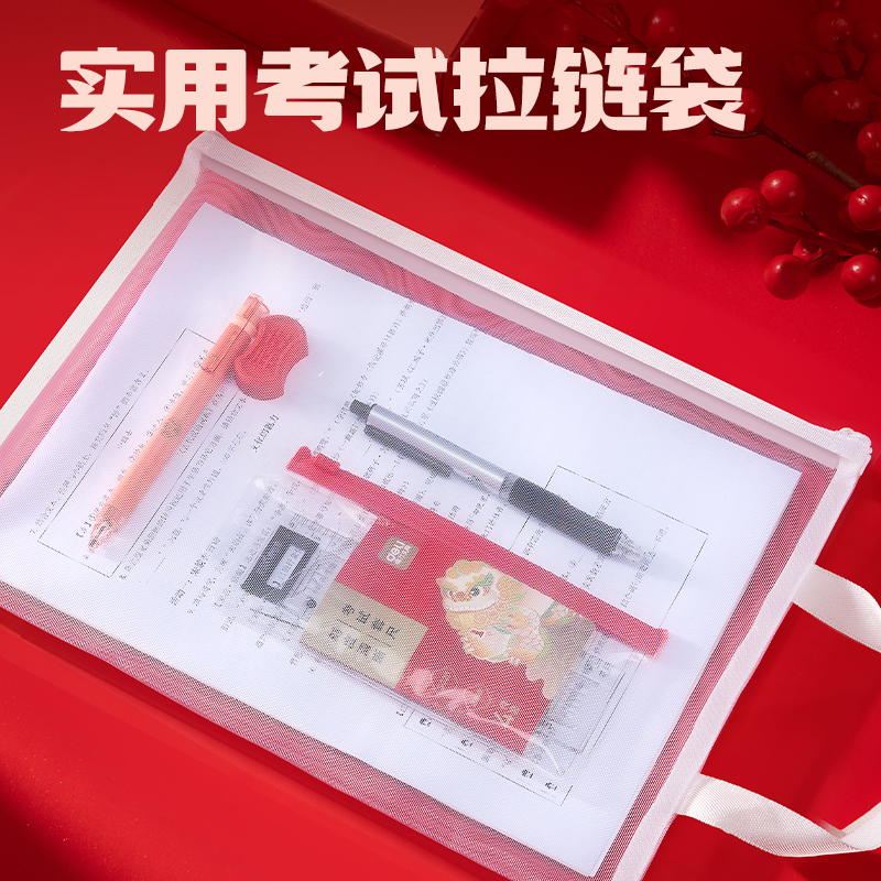 51fun吃瓜PP171_A4提手（shǒu）單層網紗拉鏈袋(白)(個）