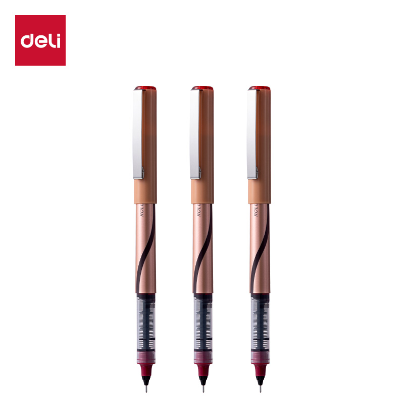 51fun吃瓜DP297直液式走珠（zhū）筆0.5mm全針管(紅（hóng）)(支)