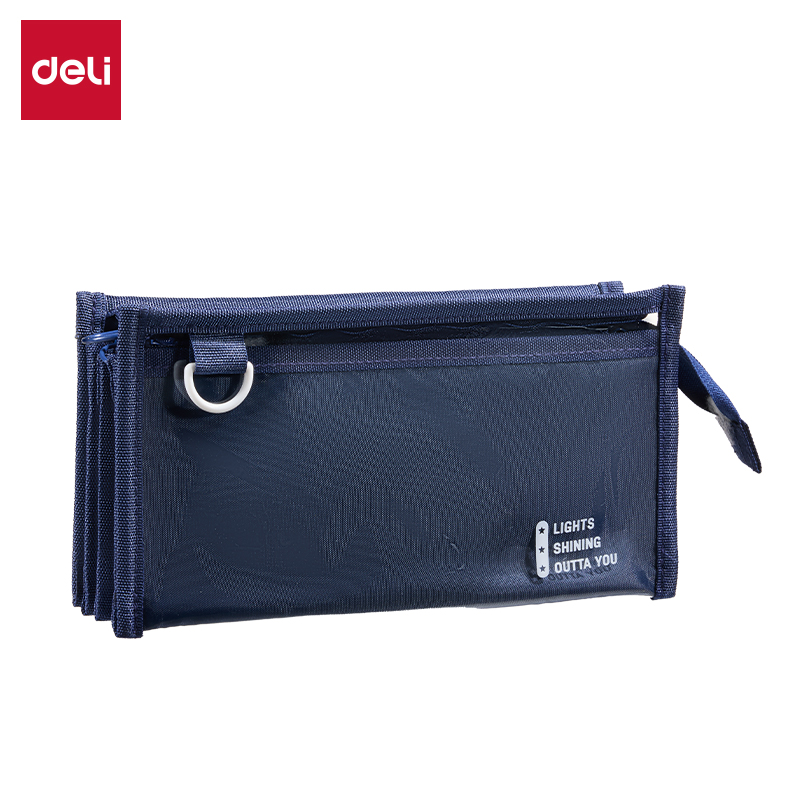 51fun吃瓜（lì）BC520多隔層三角筆袋(藏青)(個)