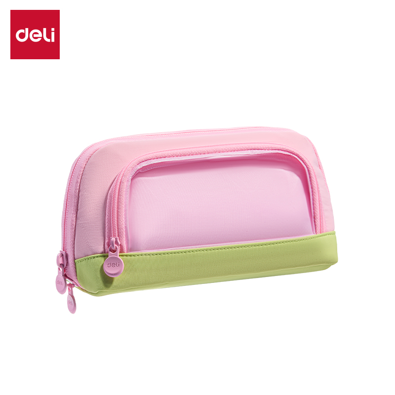 得（dé）力BC593磁吸翻折貝殼包筆袋(粉)(個（gè）)