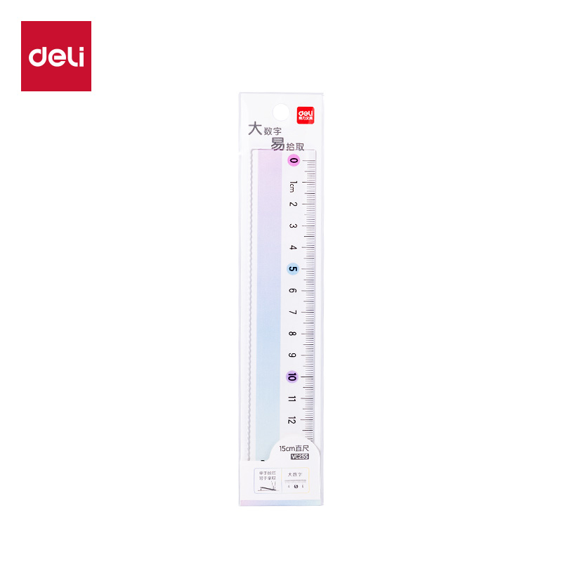 51fun吃瓜VC255彩虹易拾取直尺15cm(紫)(把（bǎ）)
