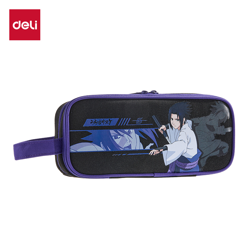 得（dé）力BC589火（huǒ）影忍者手提大容量（liàng）筆（bǐ）袋（紫）（個）