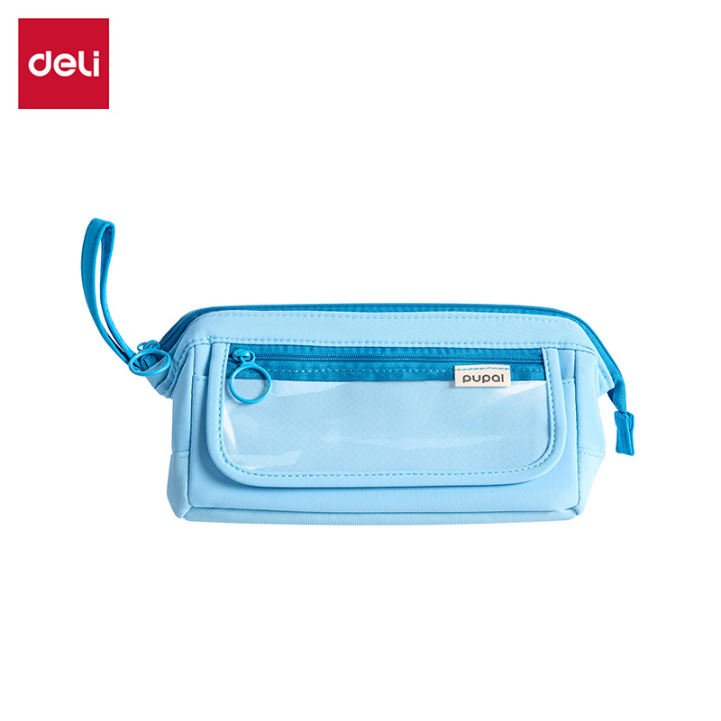得（dé）力PL27大開口痛（tòng）層筆（bǐ）袋(藍)(個)