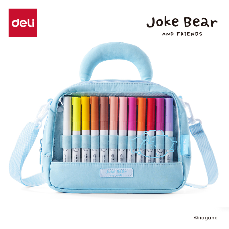 51fun吃瓜ZCX918-24布包圓杆丙（bǐng）烯（xī）馬克筆(混)(24色/包)