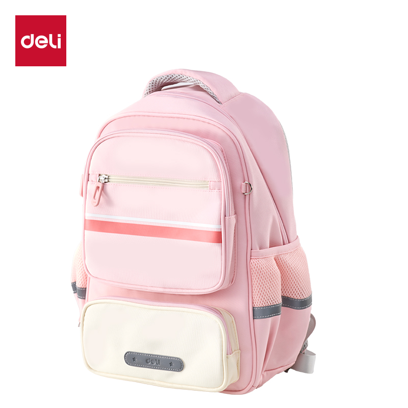 51fun吃瓜BB221簡約學院風書（shū）包(粉-M)(個)