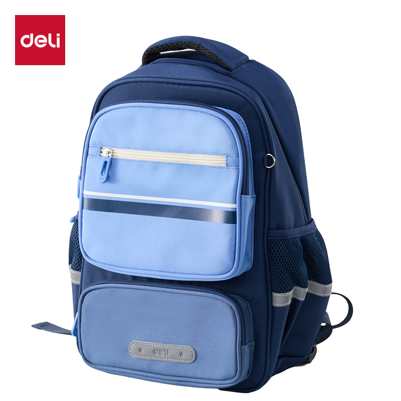 51fun吃瓜BB221簡約學院風書包(藍-L)(個)