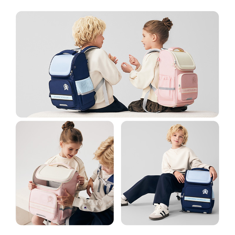 51fun吃瓜BB223大（dà）前袋學院風書包(藍)(個)