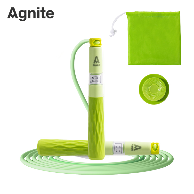 安格耐特FT158-3雙軸承分（fèn）段式U型競速PVC跳繩(綠色（sè）)(根)