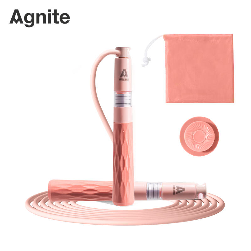 安格耐特FT158-2雙軸承分段式（shì）U型競速PVC跳繩(粉色)(根（gēn）)