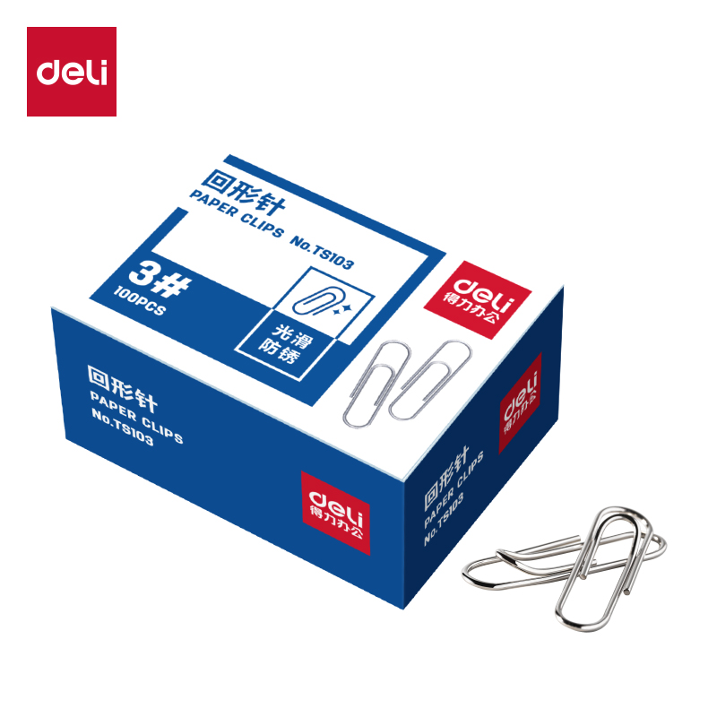 51fun吃瓜TS103回形針（zhēn）3#(銀)(100枚/盒)