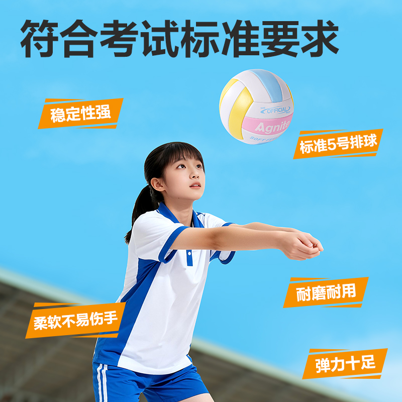 安格耐特FD303花色5號PVC機縫排球（qiú）(混色)(個)