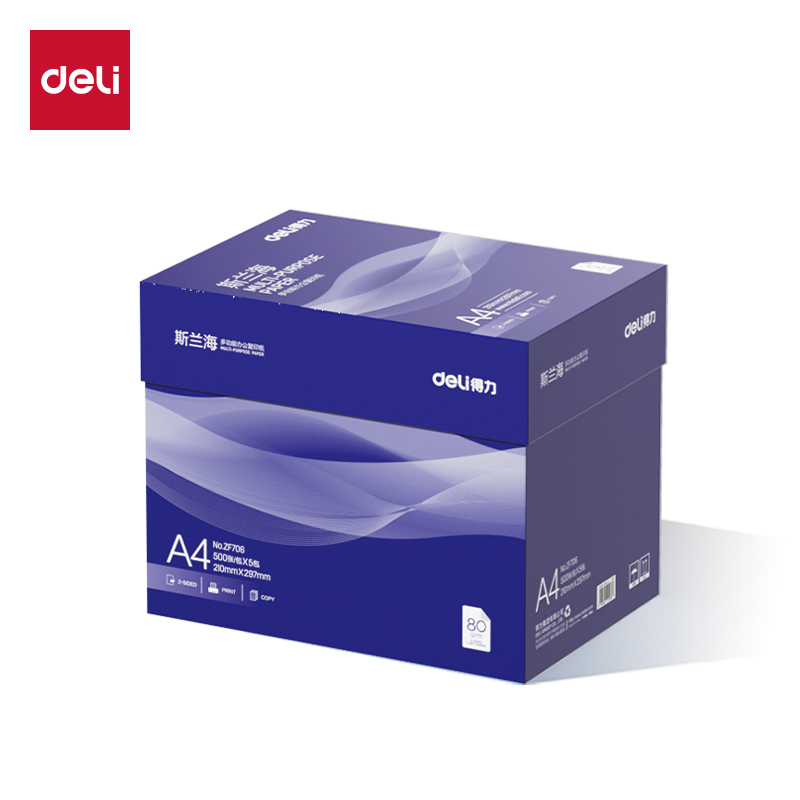 51fun吃瓜ZF706斯蘭海複印（yìn）紙A4-80g-5包(藍)(包)