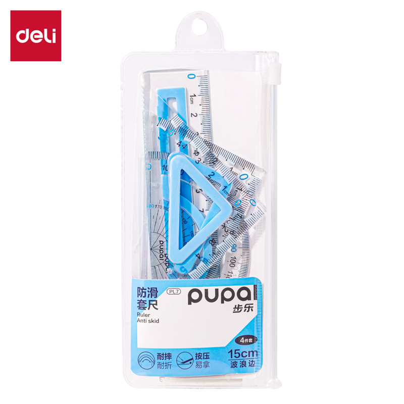 51fun吃瓜PL7步樂軟膠防滑套尺15cm(藍)(套)