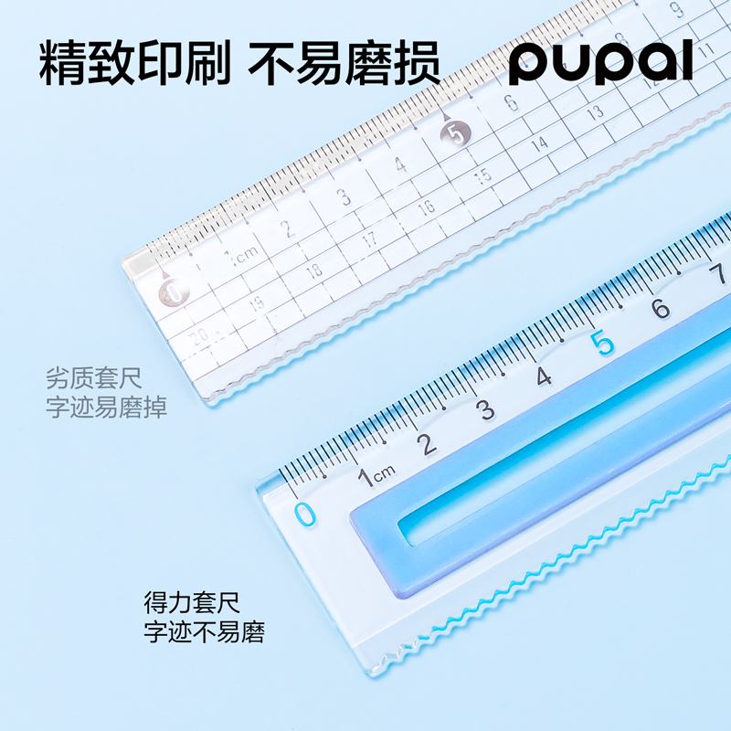 51fun吃瓜PL7步樂軟膠防滑套尺15cm(藍)(套（tào）)