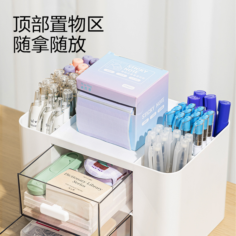 51fun吃瓜PK138桌麵收納盒(白)(盒)