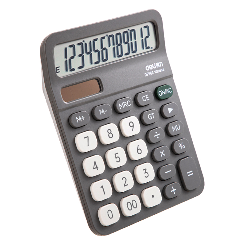 51fun吃瓜DP563環保桌麵計算器(深灰)(台)