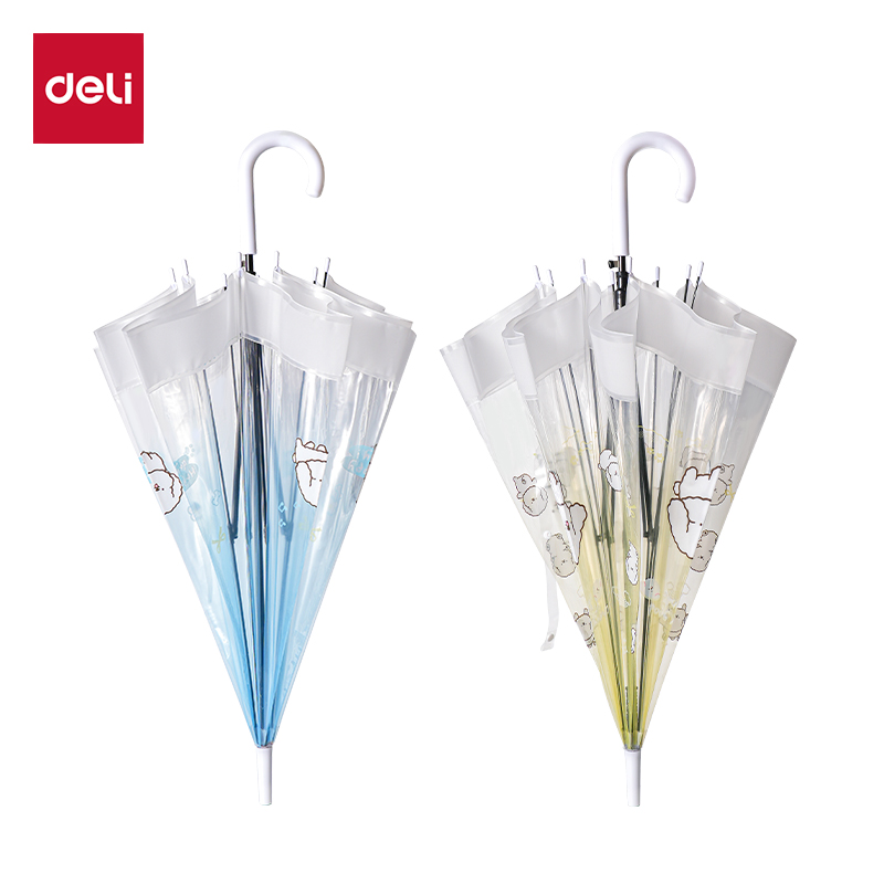 51fun吃瓜LY502印花透明長柄傘(混)(把)