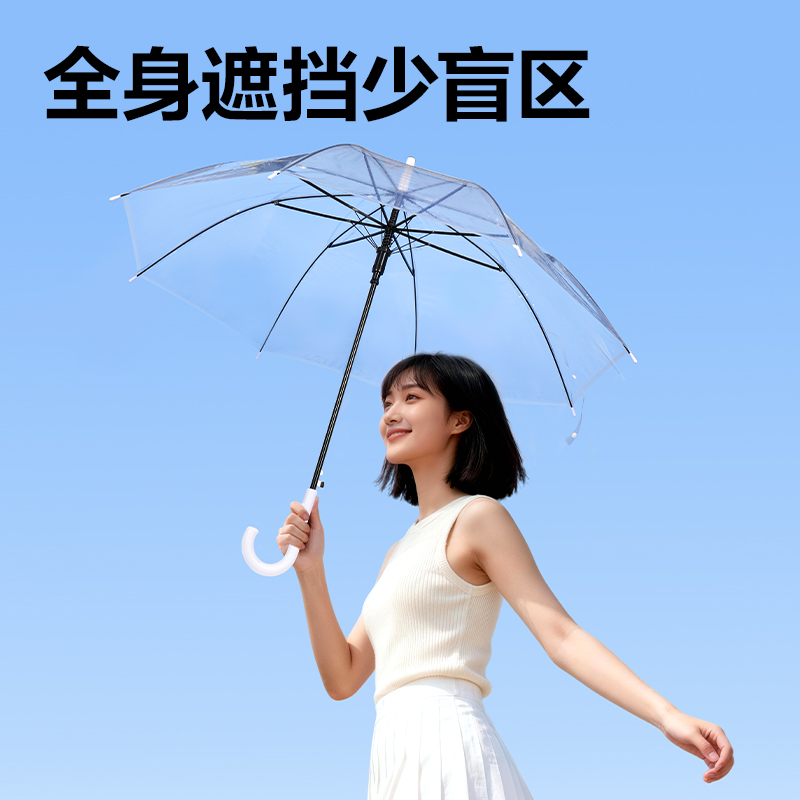51fun吃瓜LY500透明長柄傘(透明)(把)