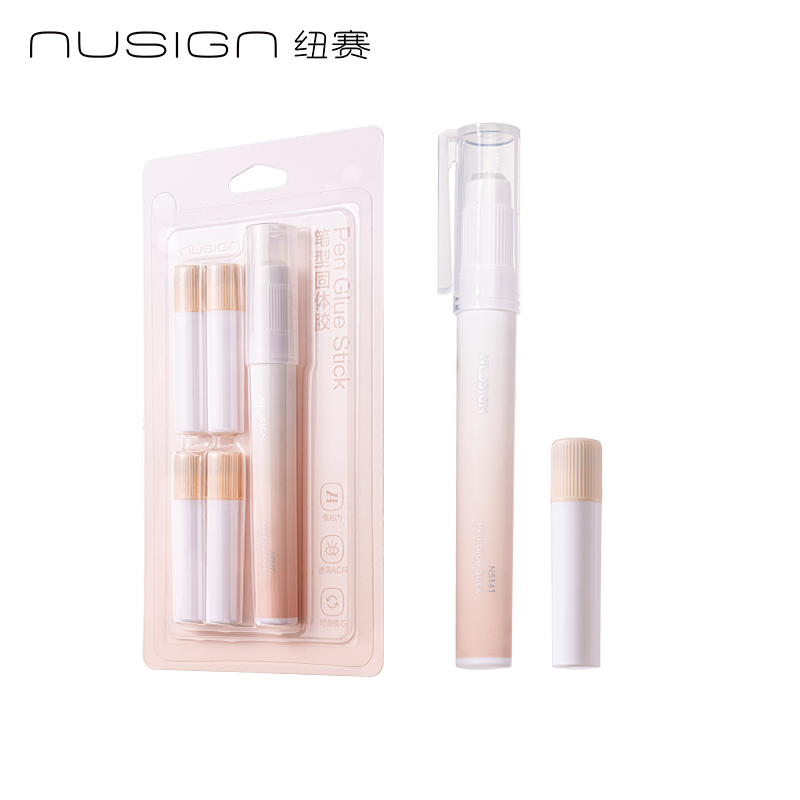 紐賽NS141-DZ固體膠(清露粉)(1支+4支替芯/卡)