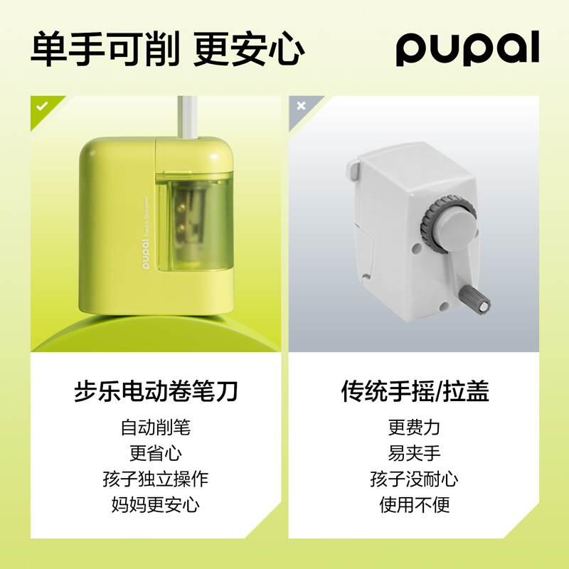 得（dé）力PL5便攜（xié）電動卷筆刀(綠)(個)