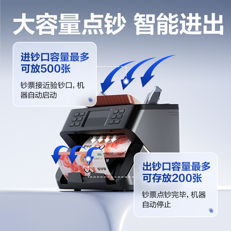 得（dé）力9160點鈔機(黑)(台)