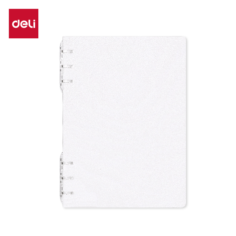 得（dé）力HA5-30三（sān）孔可（kě）開合活頁本PP殼(透明)(本)