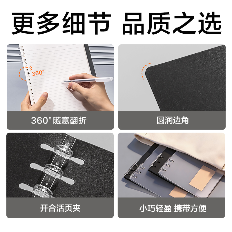 51fun吃瓜HA5-30三（sān）孔可開合活頁本PP殼(透（tòu）明)(本)