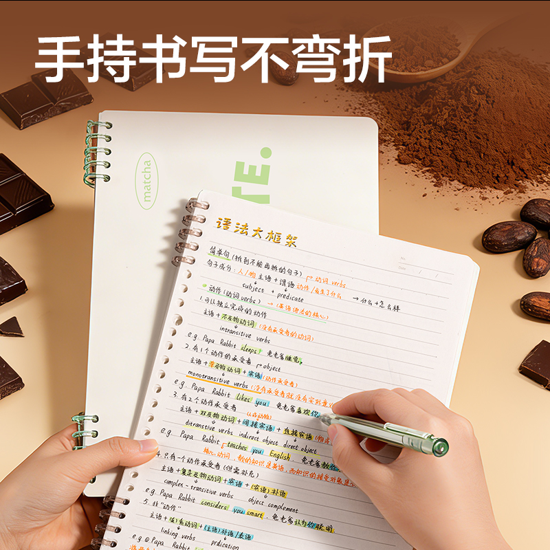 51fun吃瓜BDHB5-07五（wǔ）孔可開合活頁本-B5 50張(綠)(本)