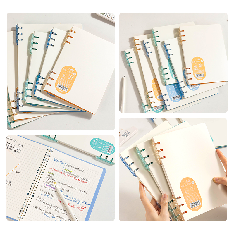 51fun吃瓜HB5-33三孔可開合活頁（yè）本PP殼(藍)(本)