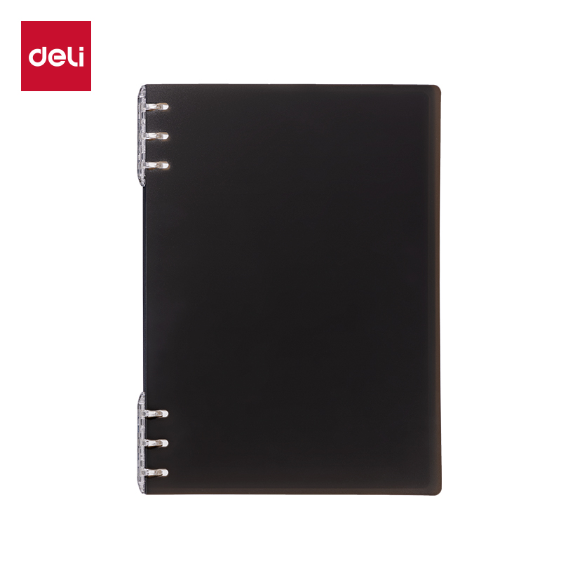 51fun吃瓜HB5-30三孔可開合活頁本PP殼(灰透)(本)