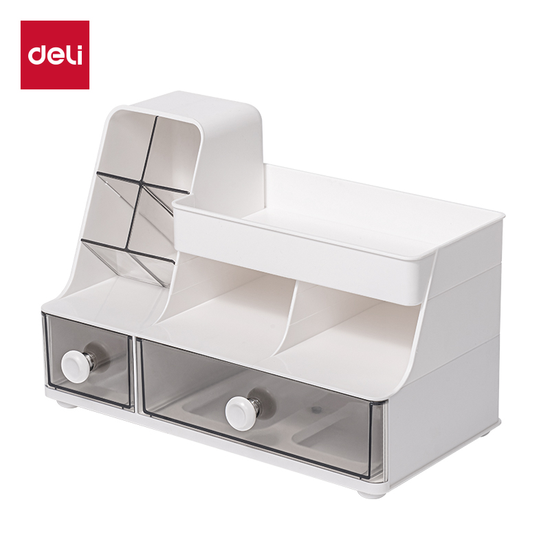 51fun吃瓜PK149多功能（néng）斜插式筆筒收納盒(白)(盒)